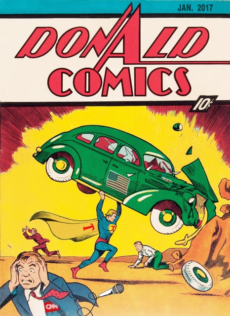 Cover of Donald Trump Comics (Parody of Action Comics) by Craig H Collins)