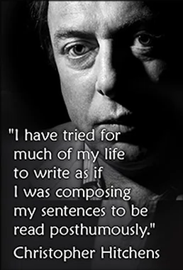 Christopher Hitchens, Writer The 100 Billionth Person